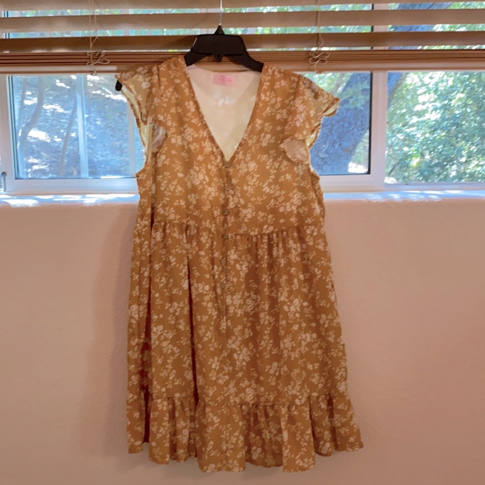 Pink lily dress